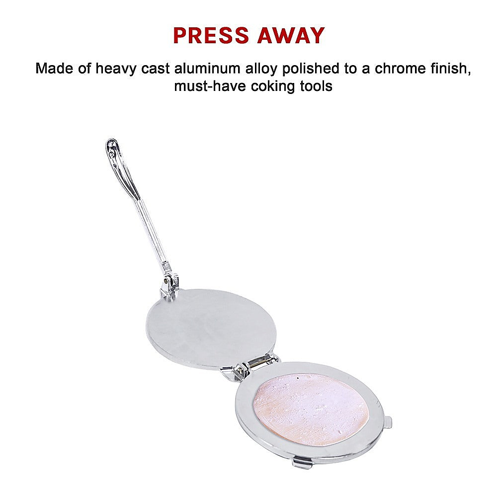 20cm Premium Tortilla Press Flat Bread Maker Taco Roti Chapati Health Food Pastry 11