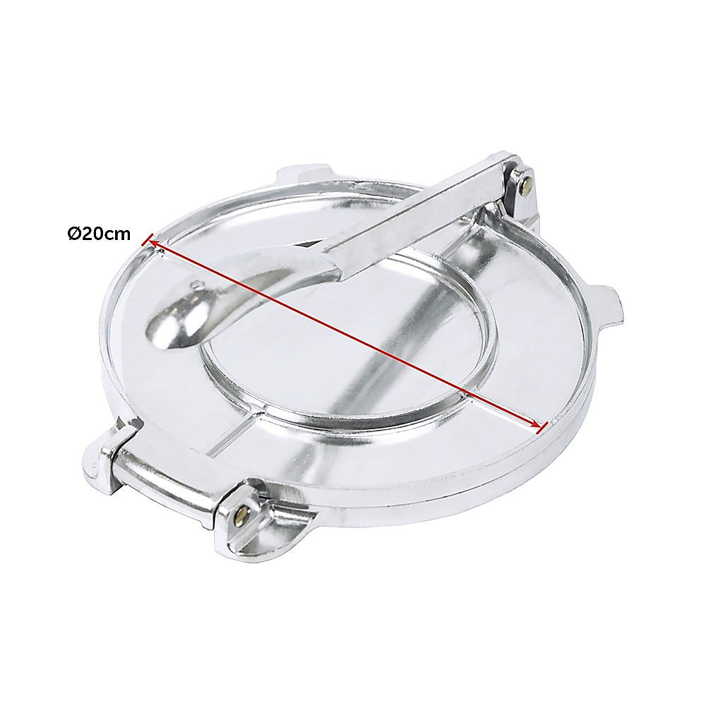 20cm Premium Tortilla Press Flat Bread Maker Taco Roti Chapati Health Food Pastry 12