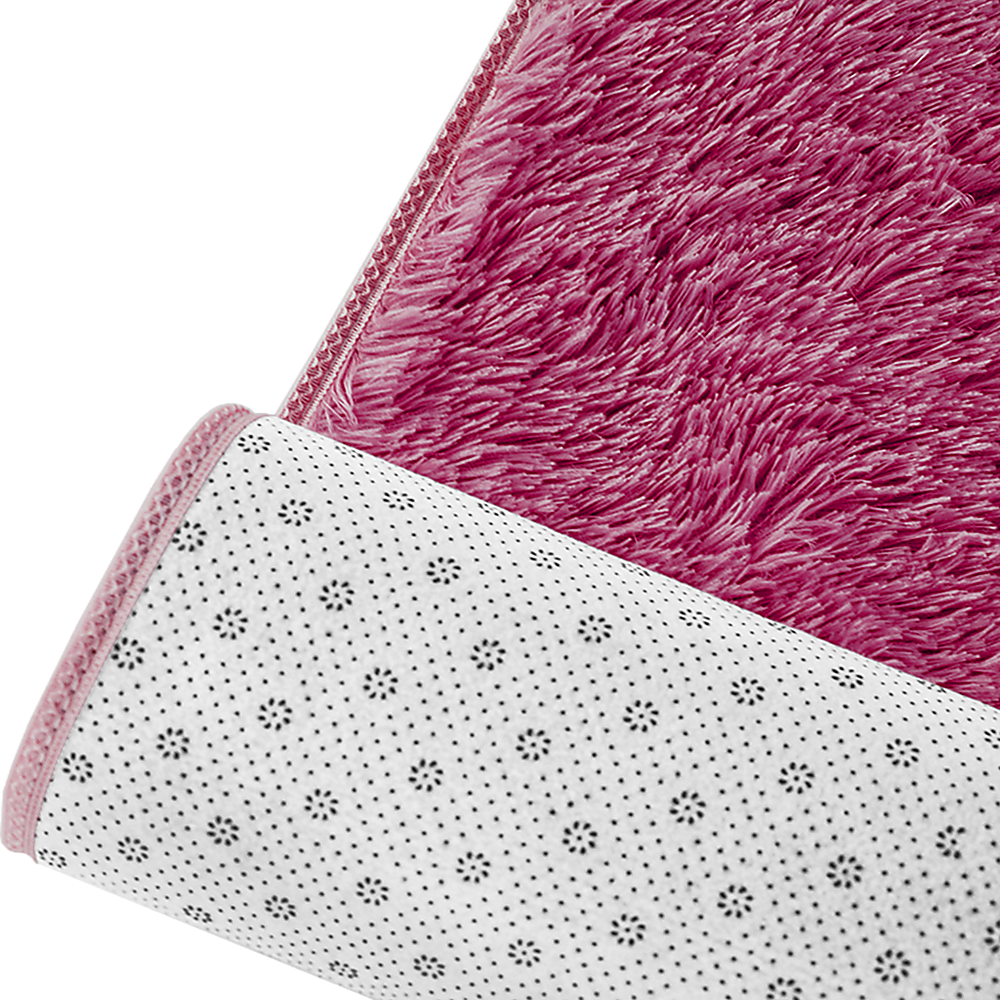 230x200cm Floor Rugs Large Shaggy Rug Area Carpet Bedroom Living Room Mat - Burgundy 6