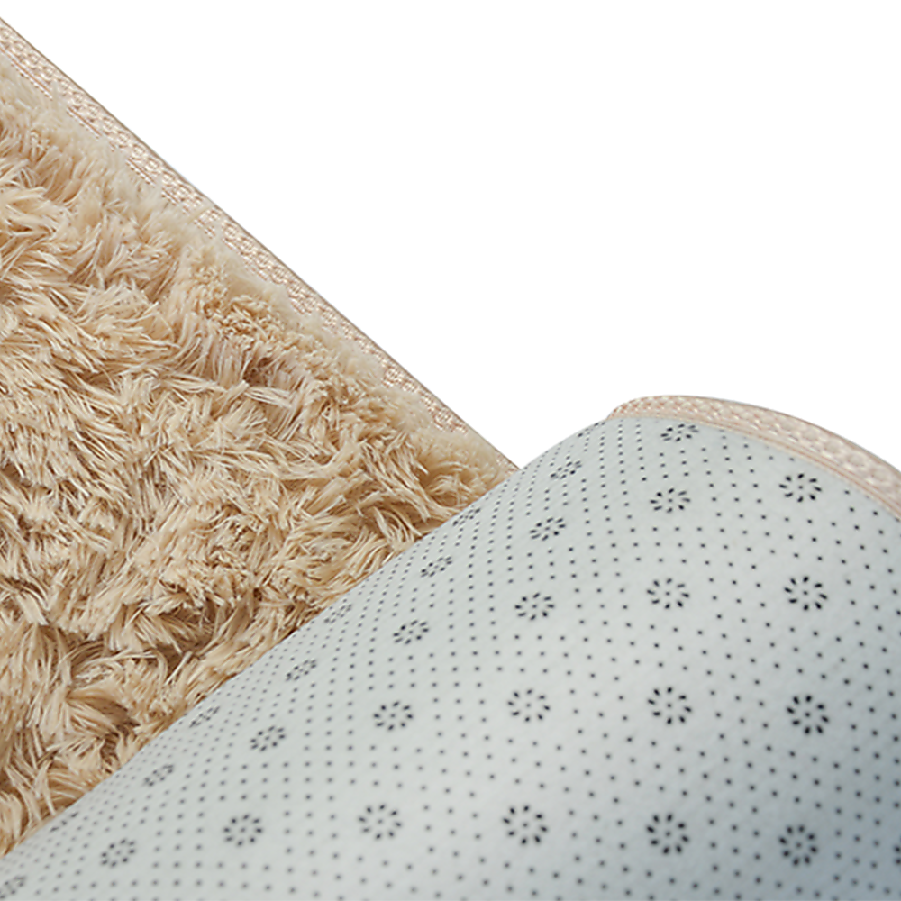 200x140cm Floor Rugs Large Shaggy Rug Area Carpet Bedroom Living Room Mat - Beige 6