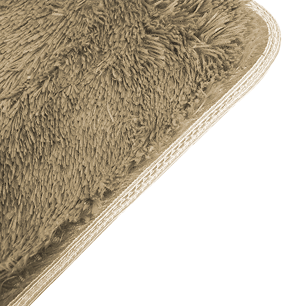 230x160cm Floor Rugs Large Shaggy Rug Area Carpet Bedroom Living Room Mat - Beige 4