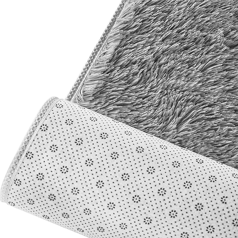 230x160cm Floor Rugs Large Shaggy Rug Area Carpet Bedroom Living Room Mat - Grey 6