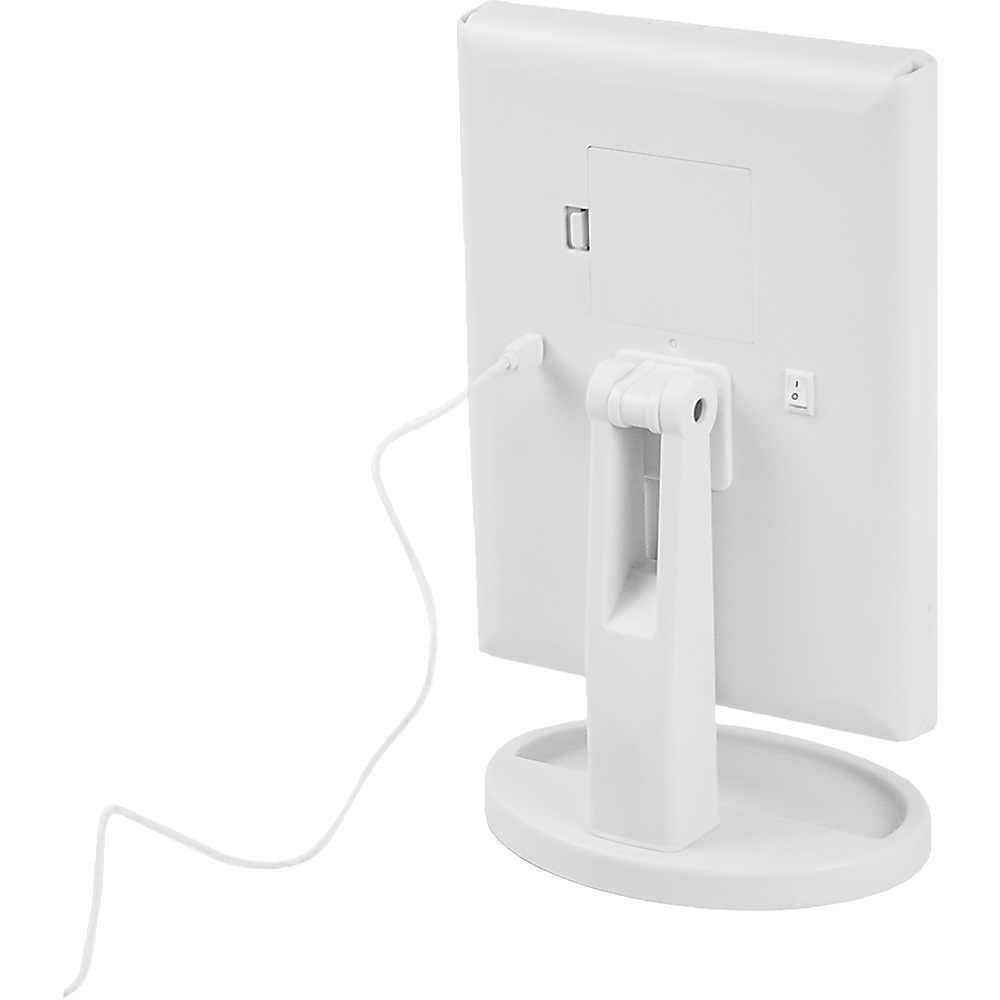 Makeup Mirror With LED Light Standing Mirror Magnifying Tri-Fold Touch 9