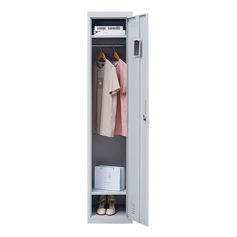 One-Door Office Gym Shed Clothing Locker Cabinet 5