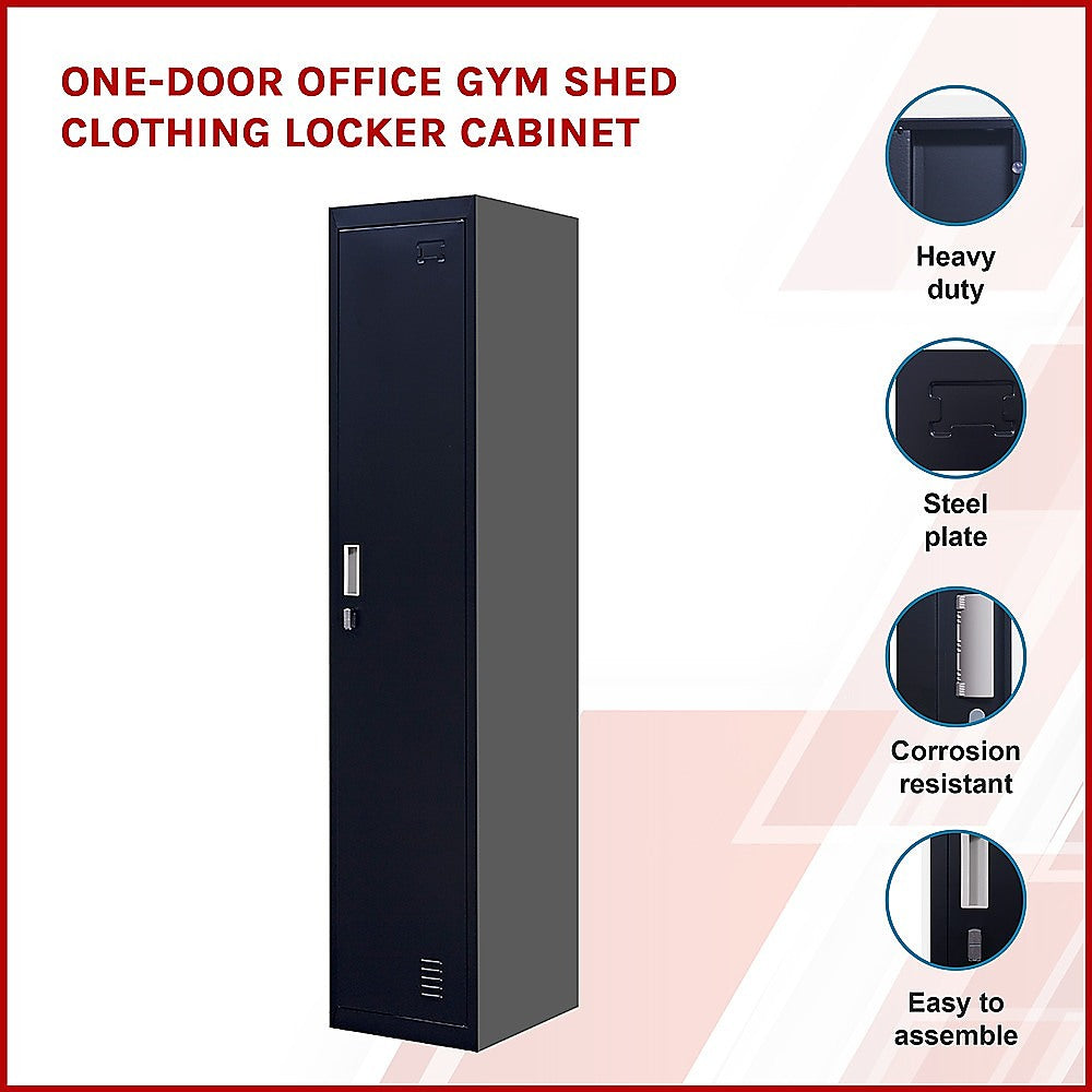 One-Door Office Gym Shed Clothing Locker Cabinet 3