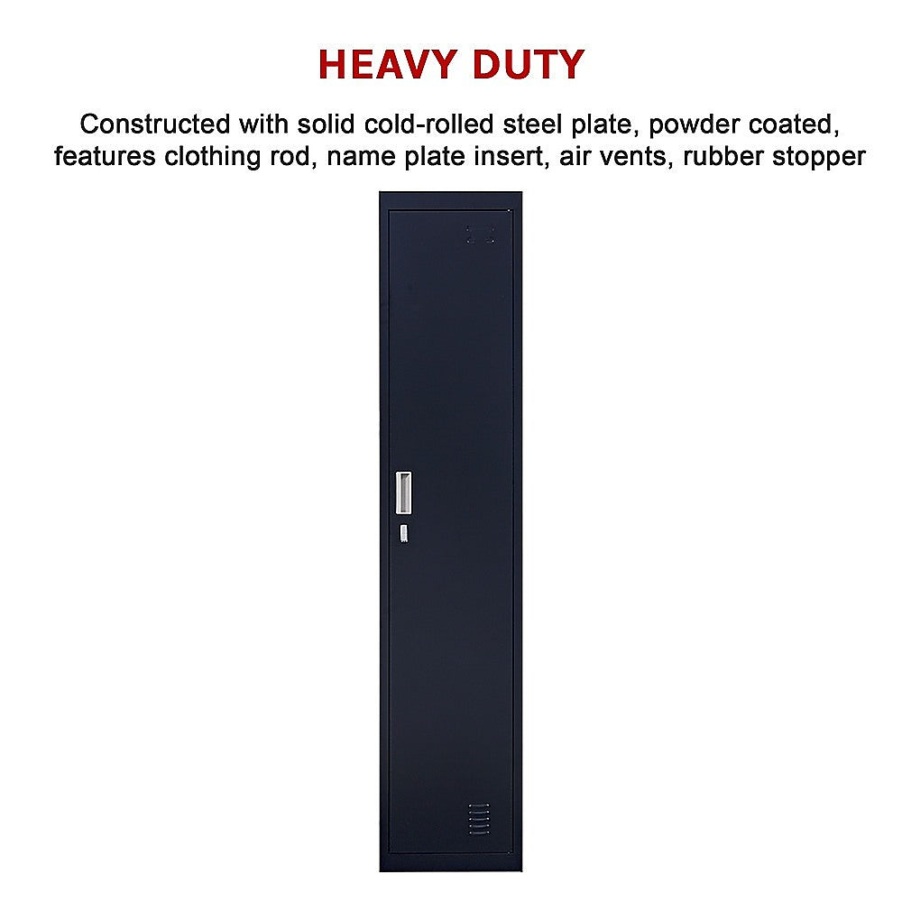 One-Door Office Gym Shed Clothing Locker Cabinet 7