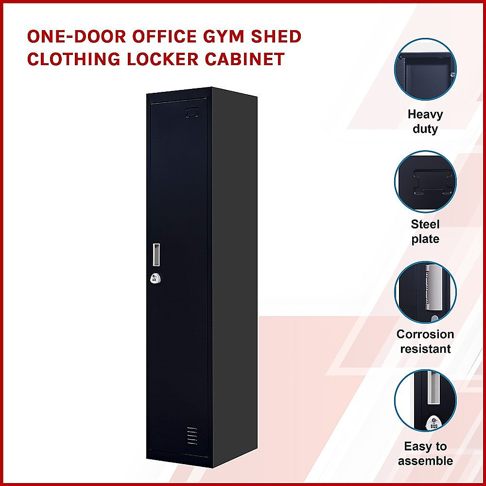 One-Door Office Gym Shed Clothing Locker Cabinet 3