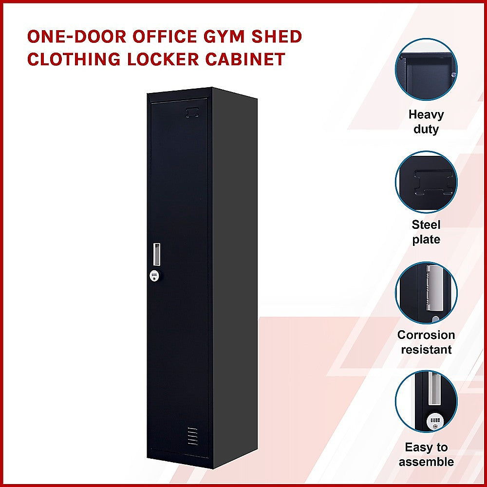 One-Door Office Gym Shed Clothing Locker Cabinet 3
