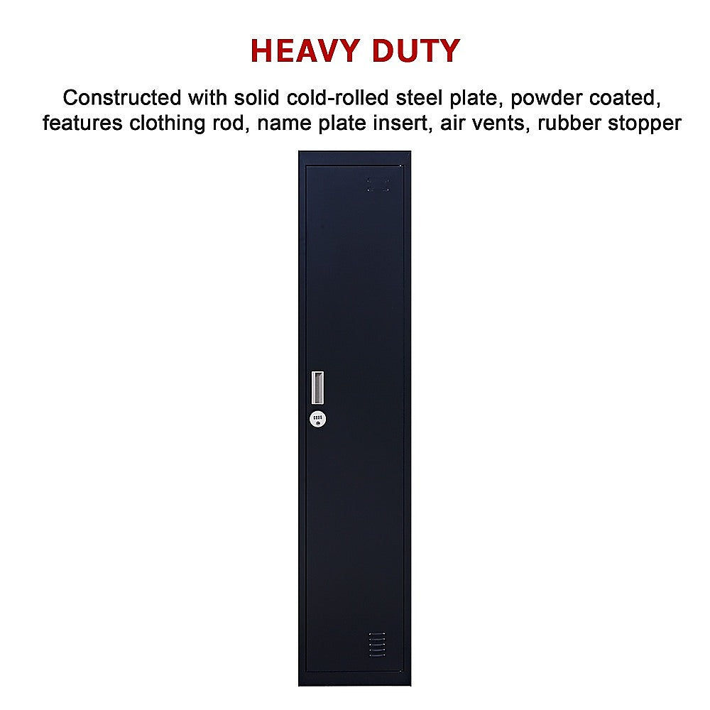 One-Door Office Gym Shed Clothing Locker Cabinet 7