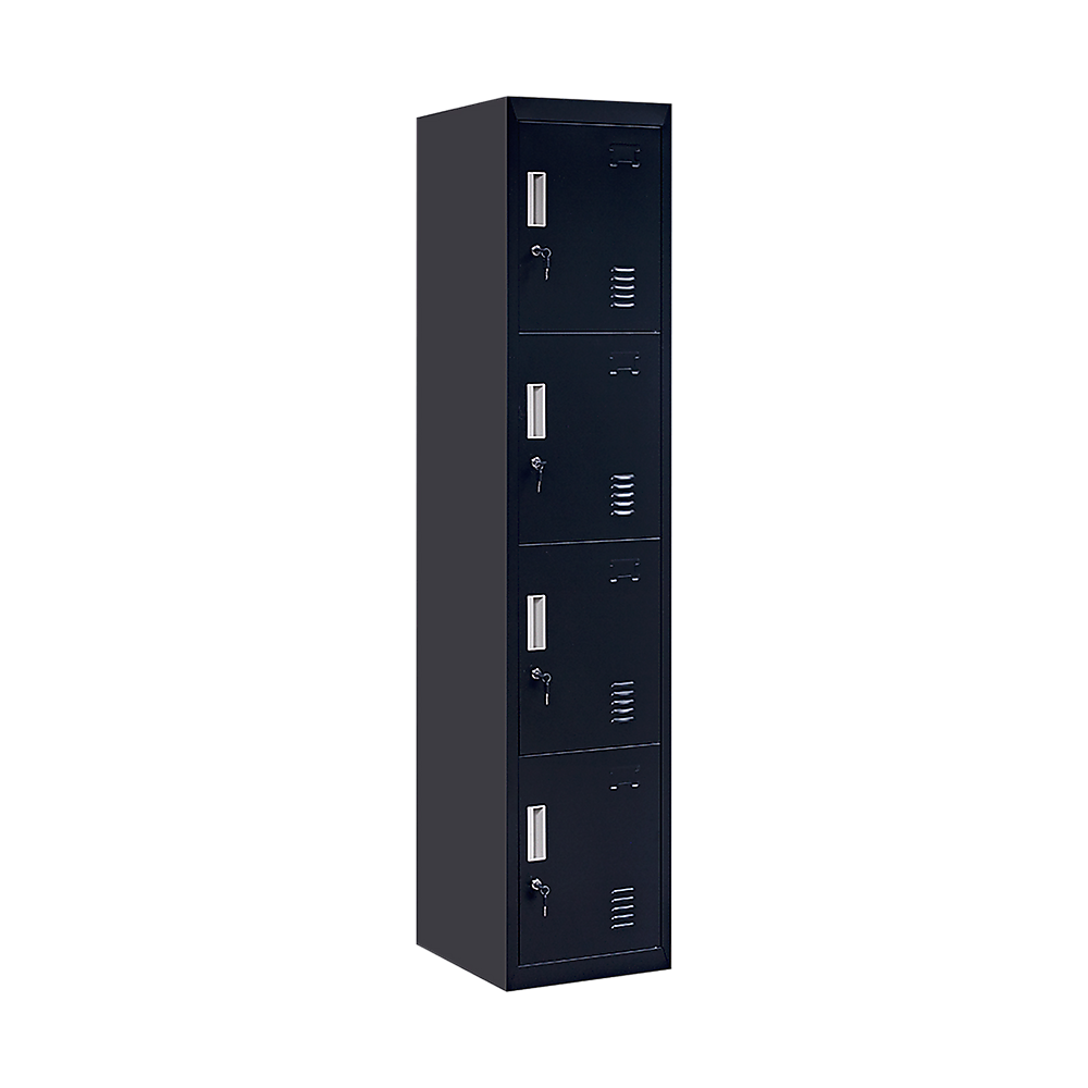 4-Door Vertical Locker for Office Gym Shed School Home Storage 4