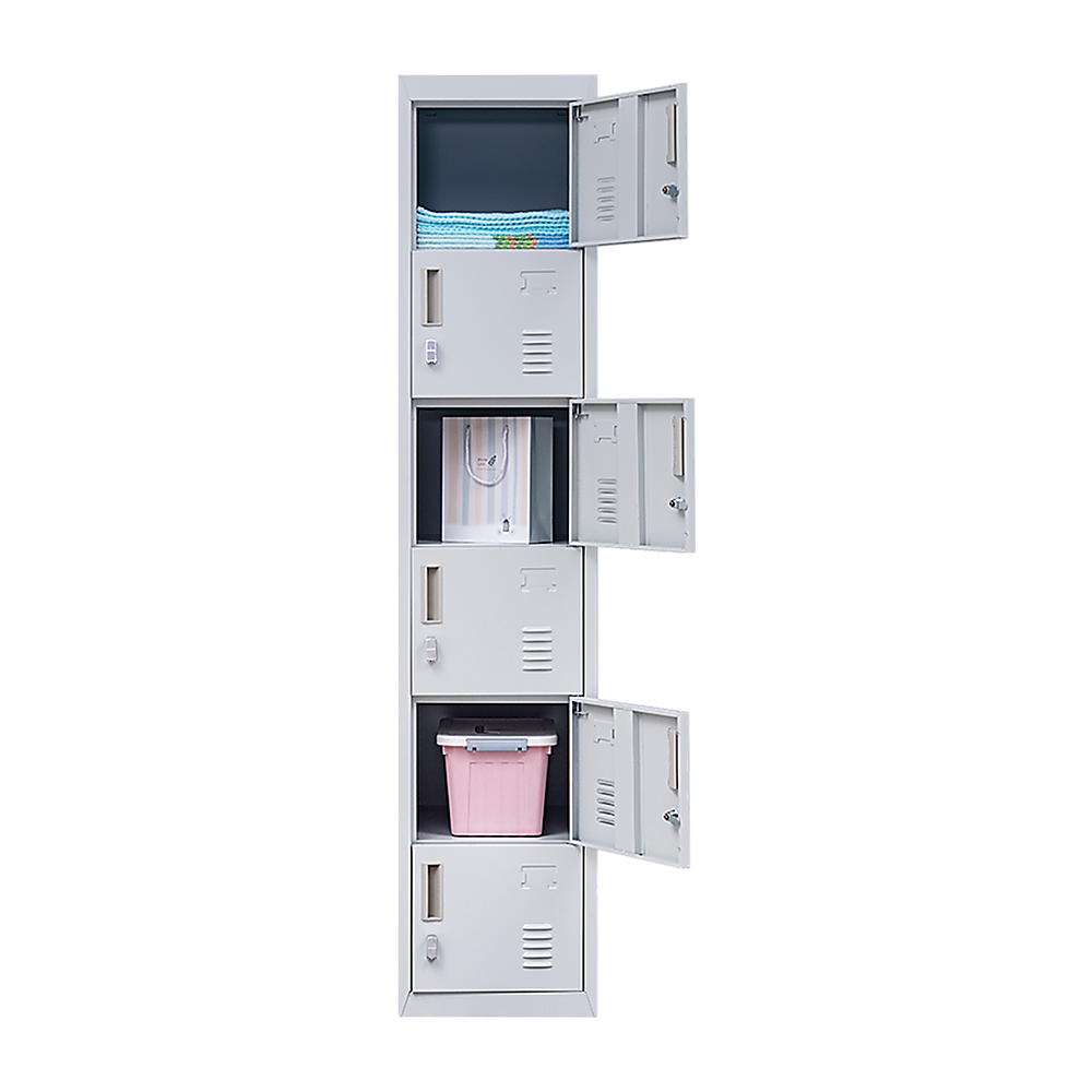 6-Door Locker for Office Gym Shed School Home Storage 5
