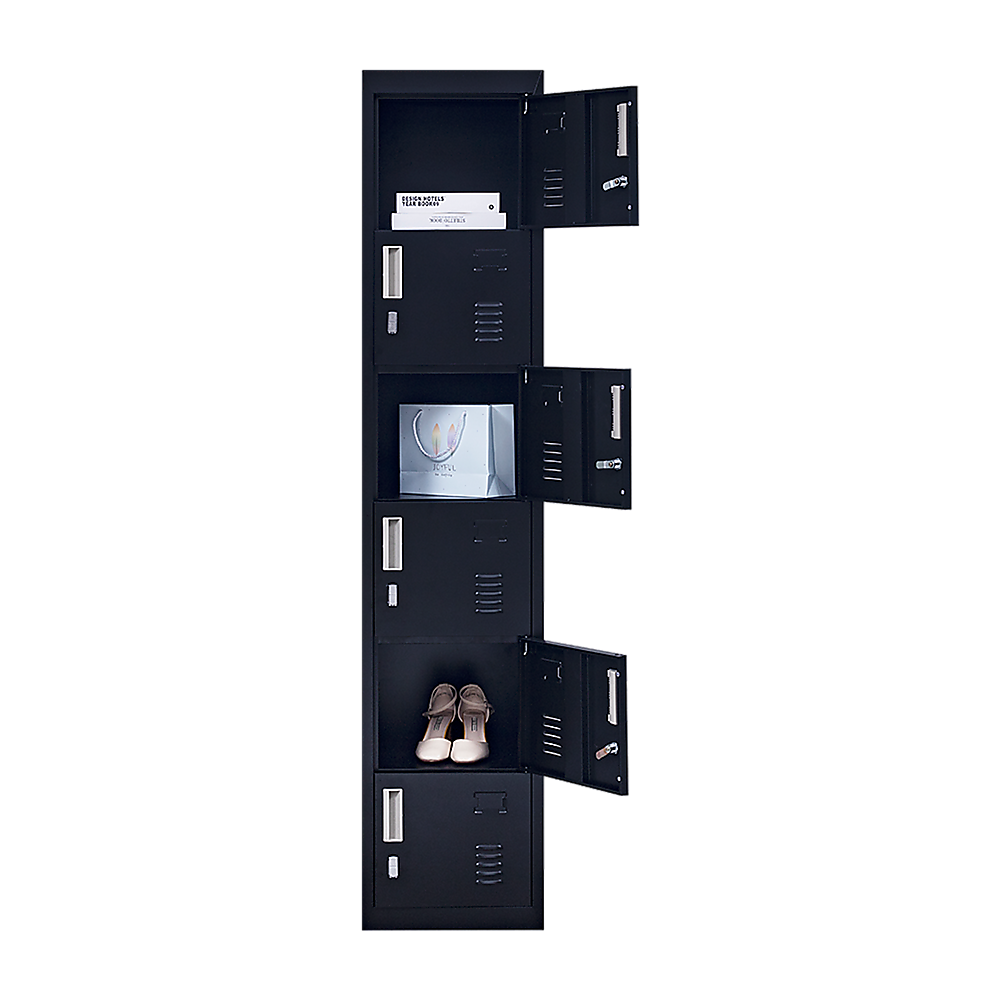 6-Door Locker for Office Gym Shed School Home Storage 5
