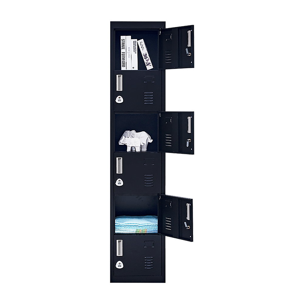 6-Door Locker for Office Gym Shed School Home Storage 5