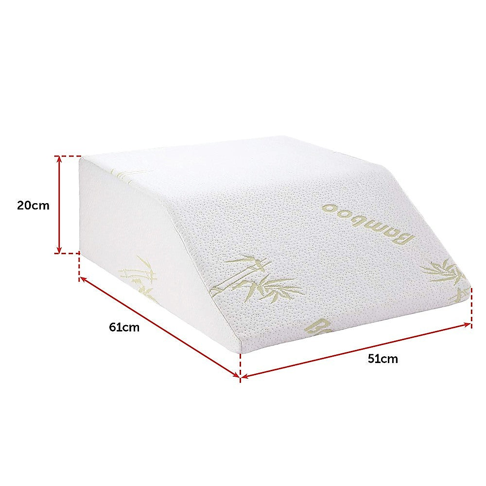 Wedge Elevation Pillow Cool Gel Memory Foam Leg Raiser Support Cushion 8