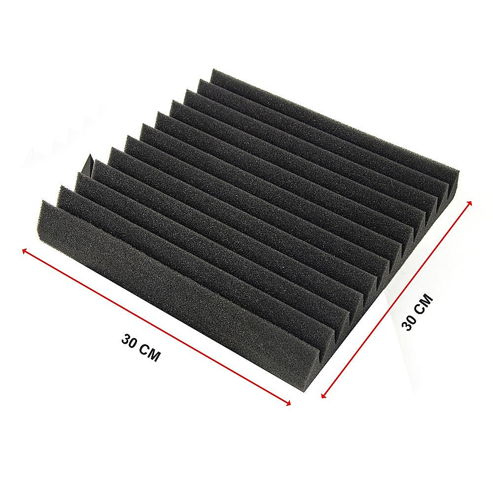 40pcs Studio Acoustic Foam Sound Absorbtion Proofing Panels Tiles Wedge 30X30CM 7
