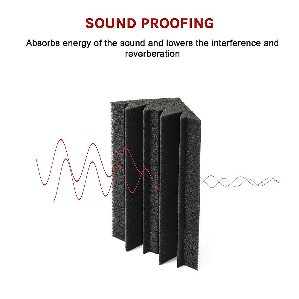 20pcs Studio Acoustic Foam Corner Bass Trap Sound Absorption Treatment Proofing 7