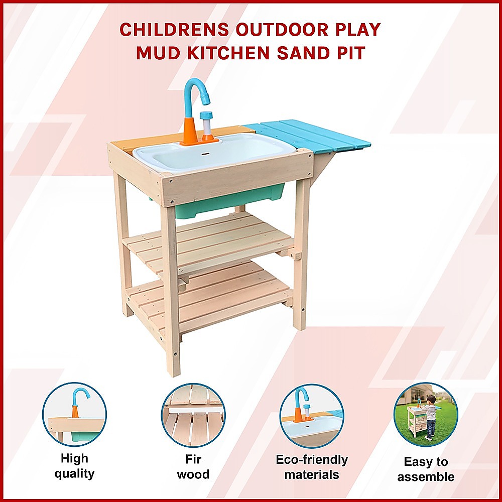 Childrens Outdoor Play Mud Kitchen Sand Pit 3