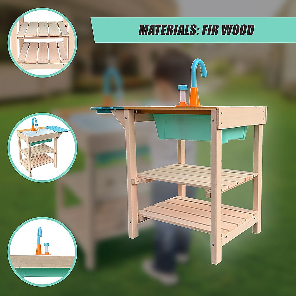 Childrens Outdoor Play Mud Kitchen Sand Pit 8