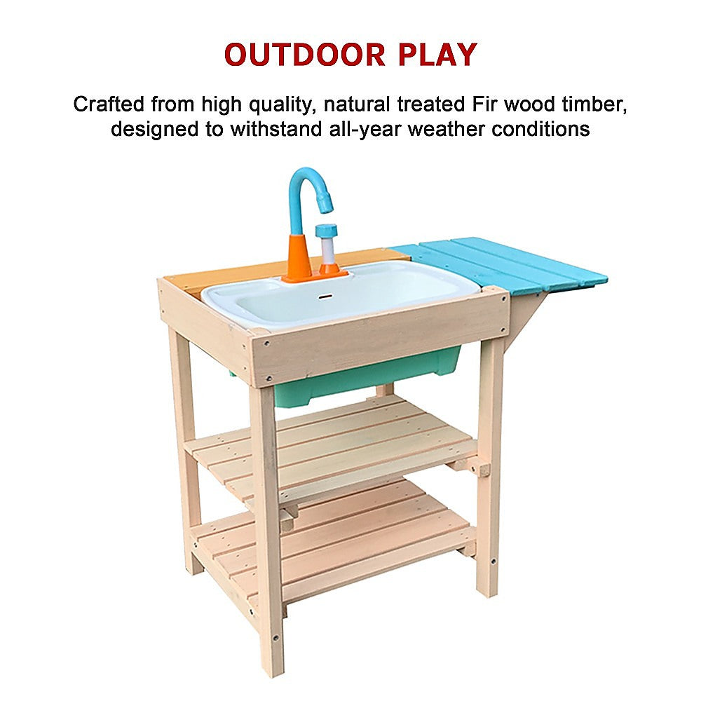 Childrens Outdoor Play Mud Kitchen Sand Pit 11