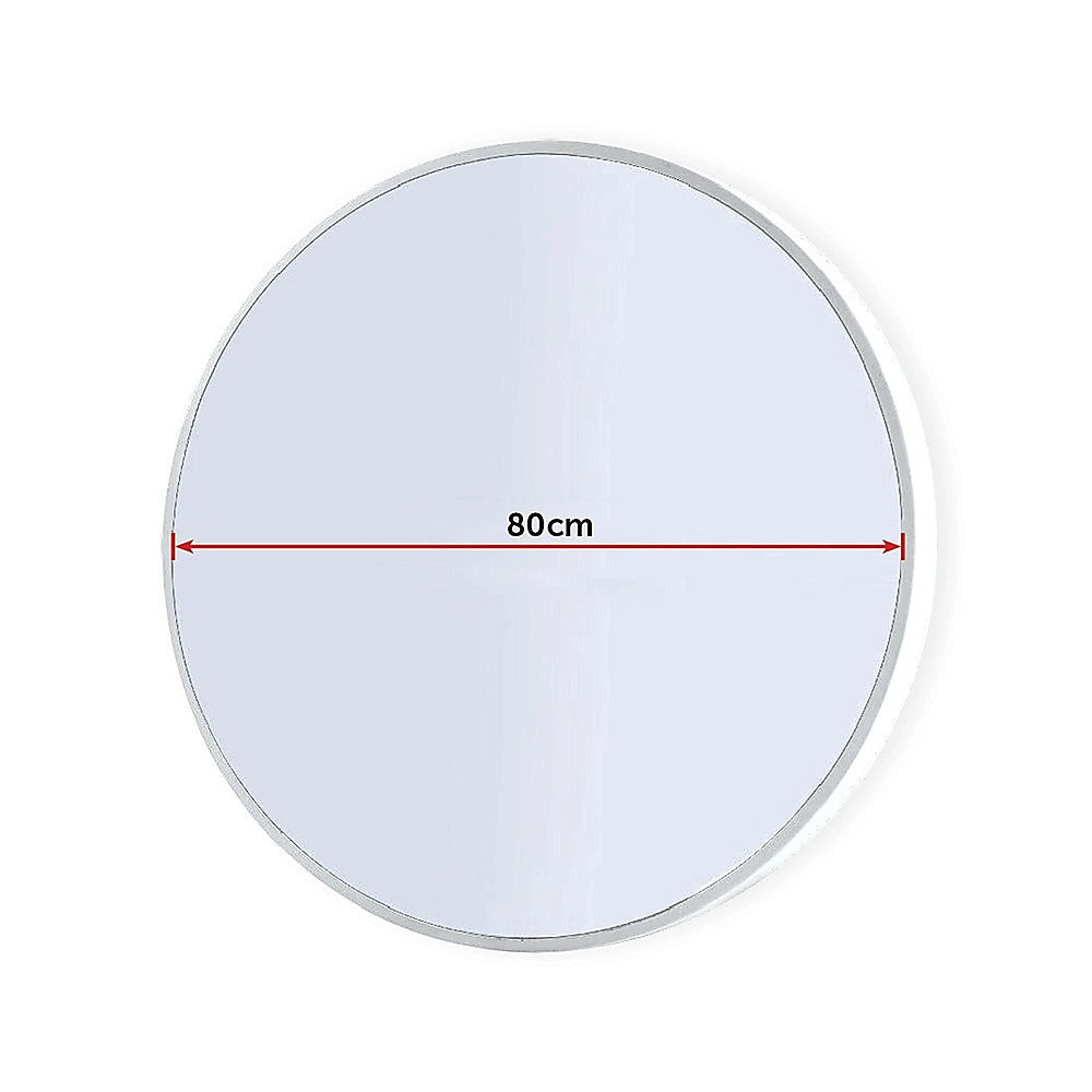 80cm Round Wall Mirror Bathroom Makeup Mirror by Della Francesca 12