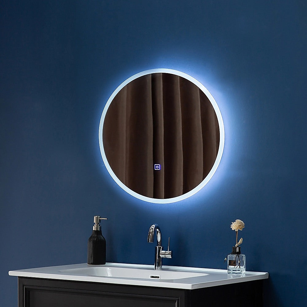 50cm LED Wall Mirror Bathroom Mirrors Light Decor Round 5
