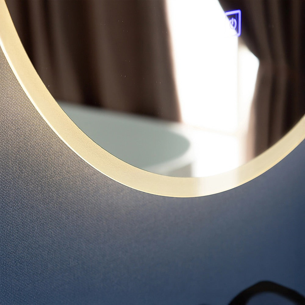 90cm LED Wall Mirror Bathroom Mirrors Light Decor Round 6