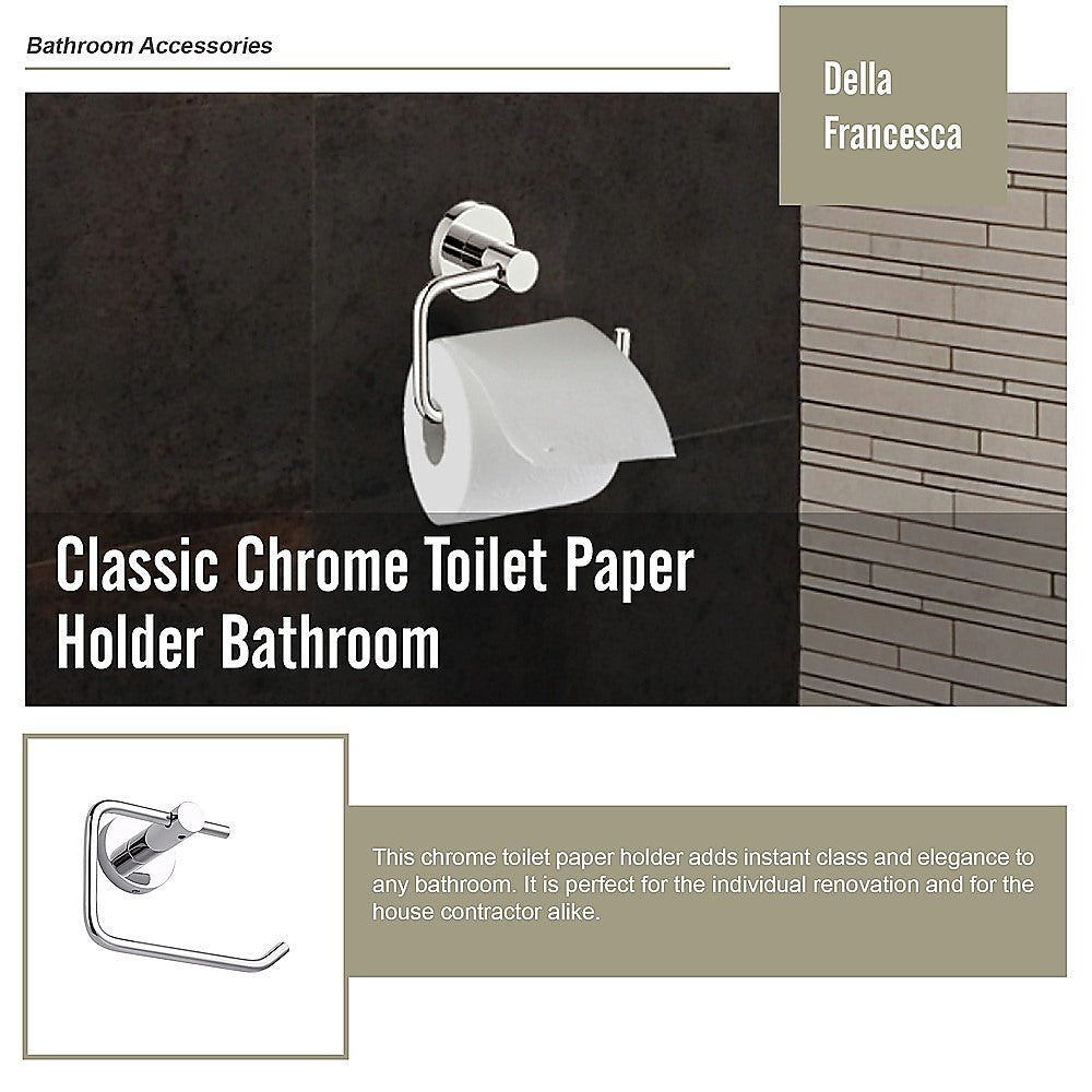 Classic Chrome Toilet Paper Holder Bathroom 9