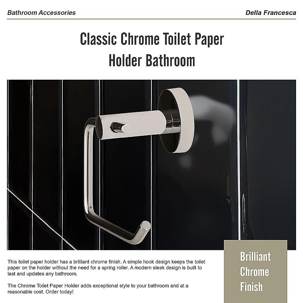 Classic Chrome Toilet Paper Holder Bathroom 10