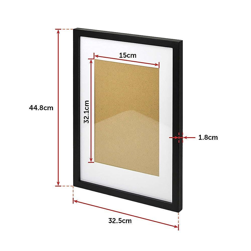 Photo Frames Collage Black A3 Picture Frame Wall Set Home Decor 3PCS 7