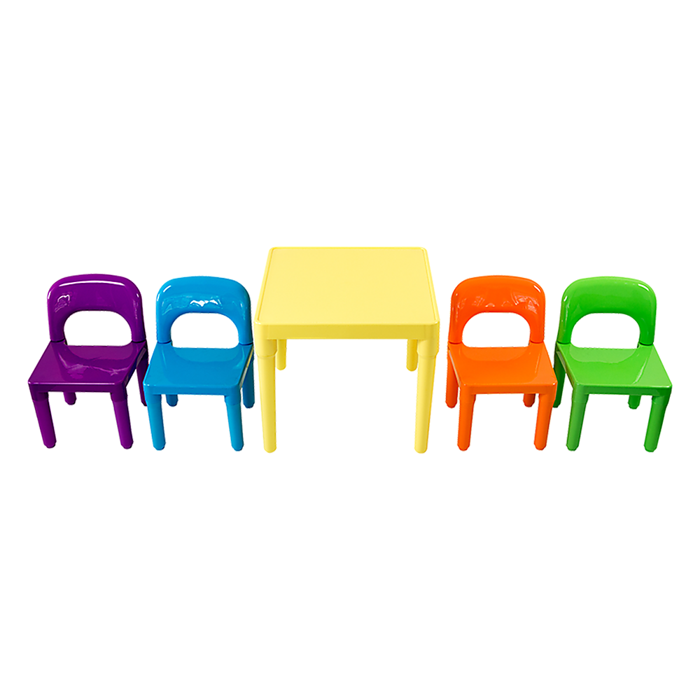 Kids Table and Chairs Play Set Toddler Child Toy Activity Furniture In-Outdoor 4