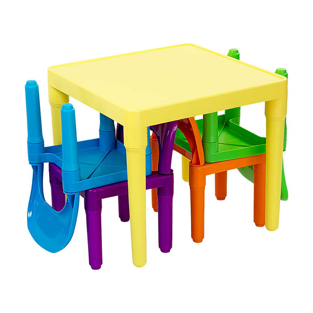 Kids Table and Chairs Play Set Toddler Child Toy Activity Furniture In-Outdoor 6