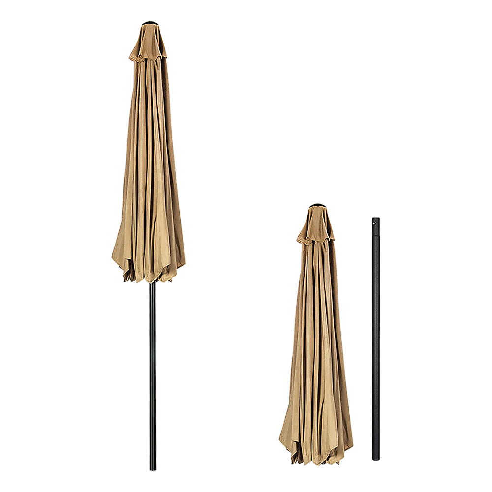 9FT Patio Umbrella Outdoor Garden Table Umbrella with 8 Sturdy Ribs 5