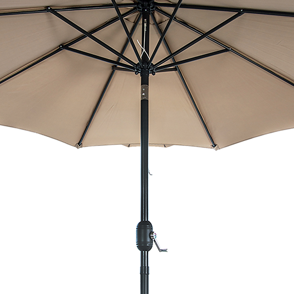 9FT Patio Umbrella Outdoor Garden Table Umbrella with 8 Sturdy Ribs 9