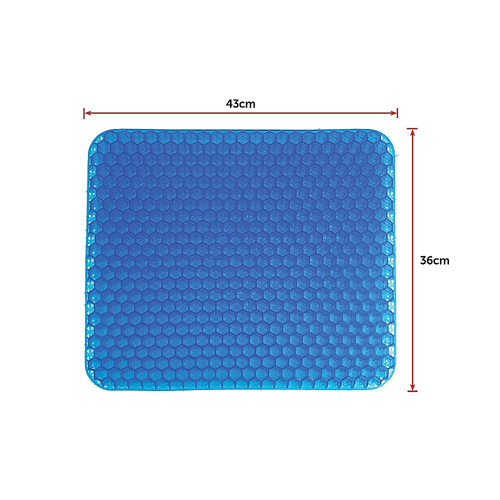 Gel Chair Seat Cushion For Lower Back Pain Pressure Relief Wheelchair Car Office 8