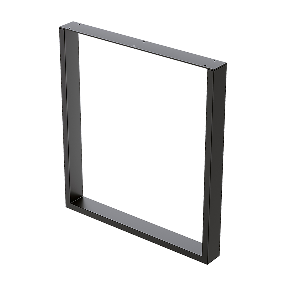 Square-Shaped Table Bench Desk Legs Retro Industrial Design Fully Welded - Black 5