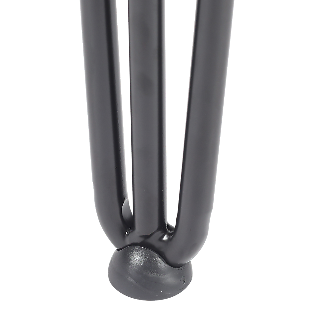 Set of 4 Industrial 3-Rod Retro Hairpin Table Legs 12mm Steel Bench Desk - 11cm Black 6