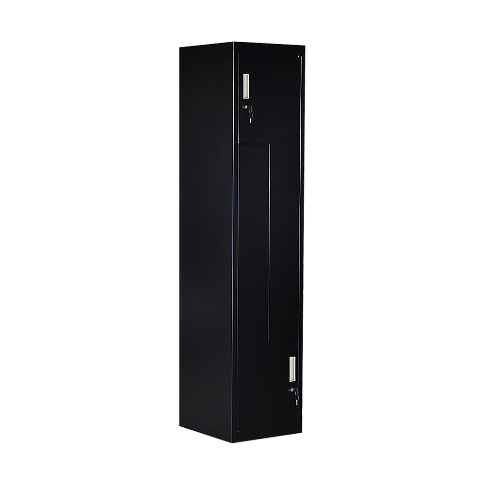 Black Two-Door L-shaped Office Gym Shed Storage Lockers 4