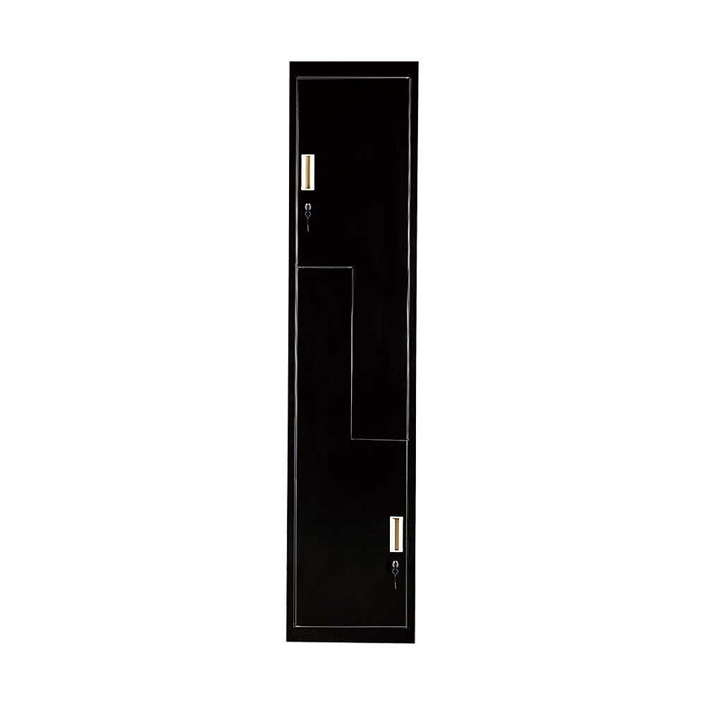 Black Two-Door L-shaped Office Gym Shed Storage Lockers 5