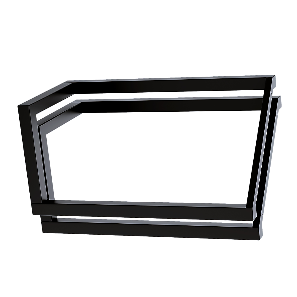 V Shaped Table Bench Desk Legs Retro Industrial Design Fully Welded - Black 5