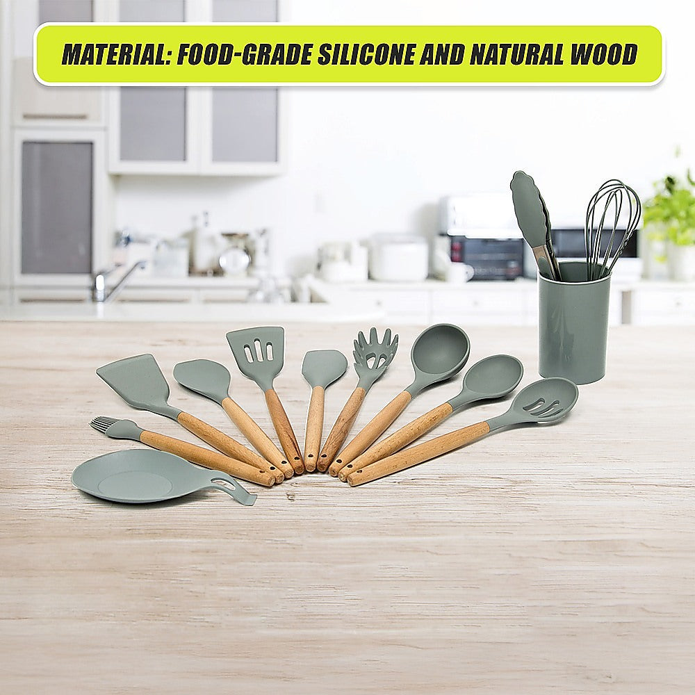 13x Kitchen Utensils for Cooking Baking Silicone Set 9