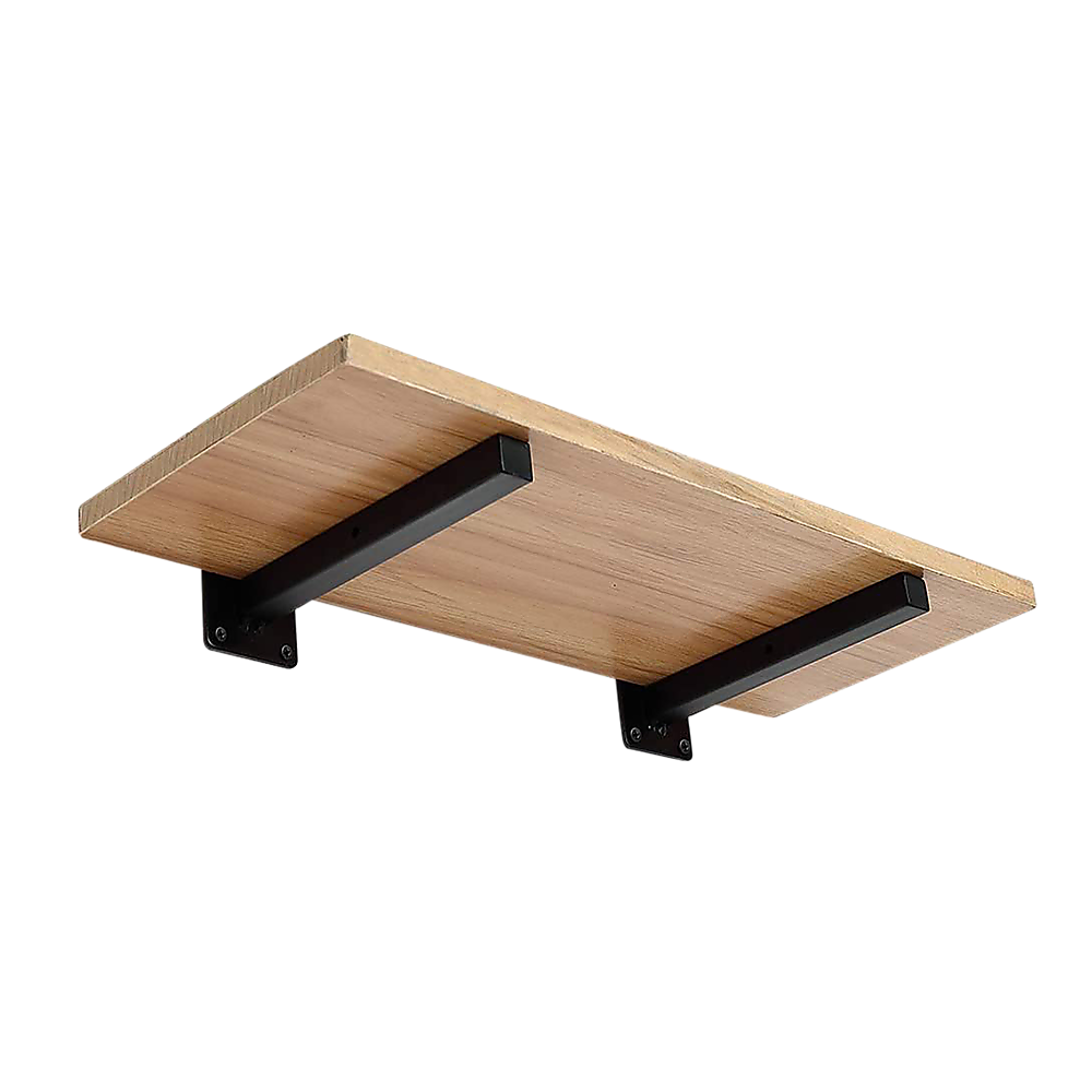 20cm Floating Shelf Brackets Industrial Metal Shelving Supports 4-Pack 7