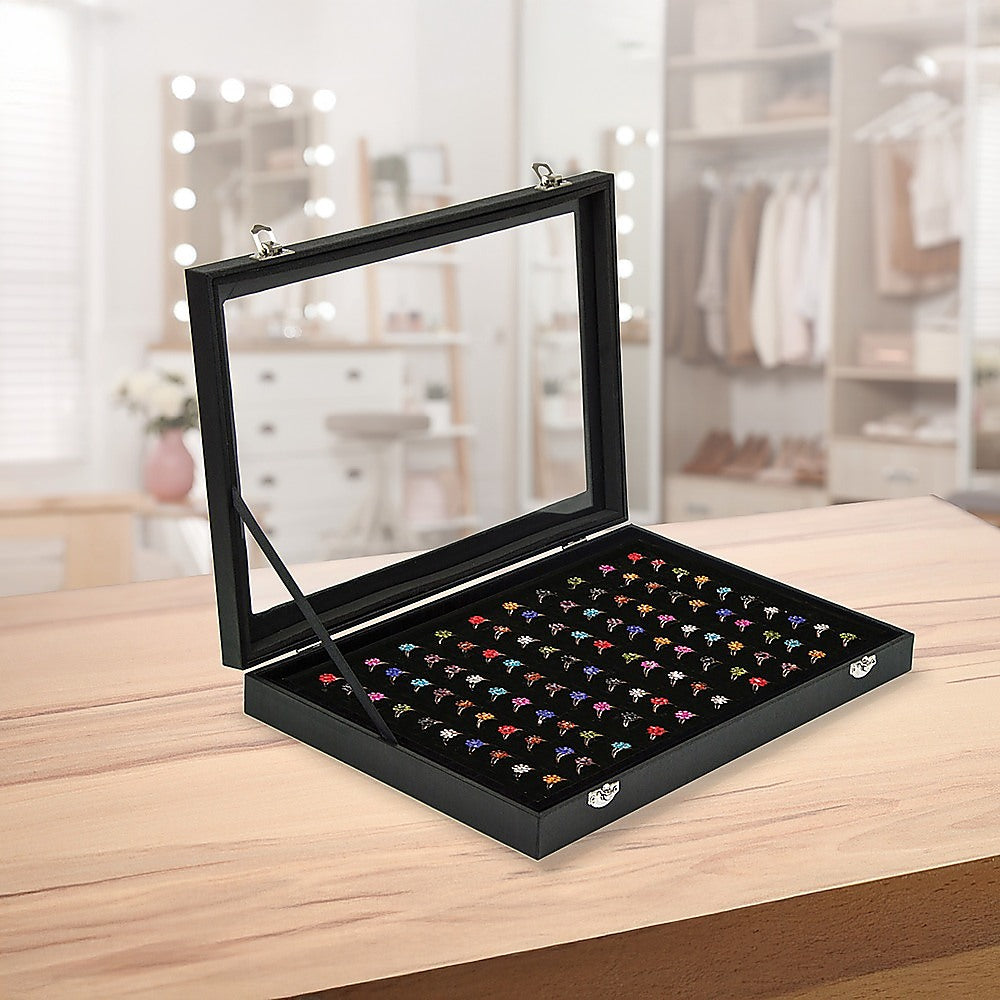 100 Earring Ring Holder Jewellery/Necklace Display Storage Gift Box Show Cases 6