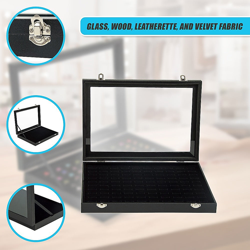 100 Earring Ring Holder Jewellery/Necklace Display Storage Gift Box Show Cases 9