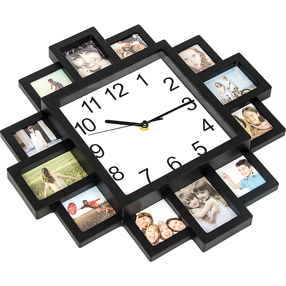 Photo Frame Clock Picture Collage 12Picture Display Photowall 5