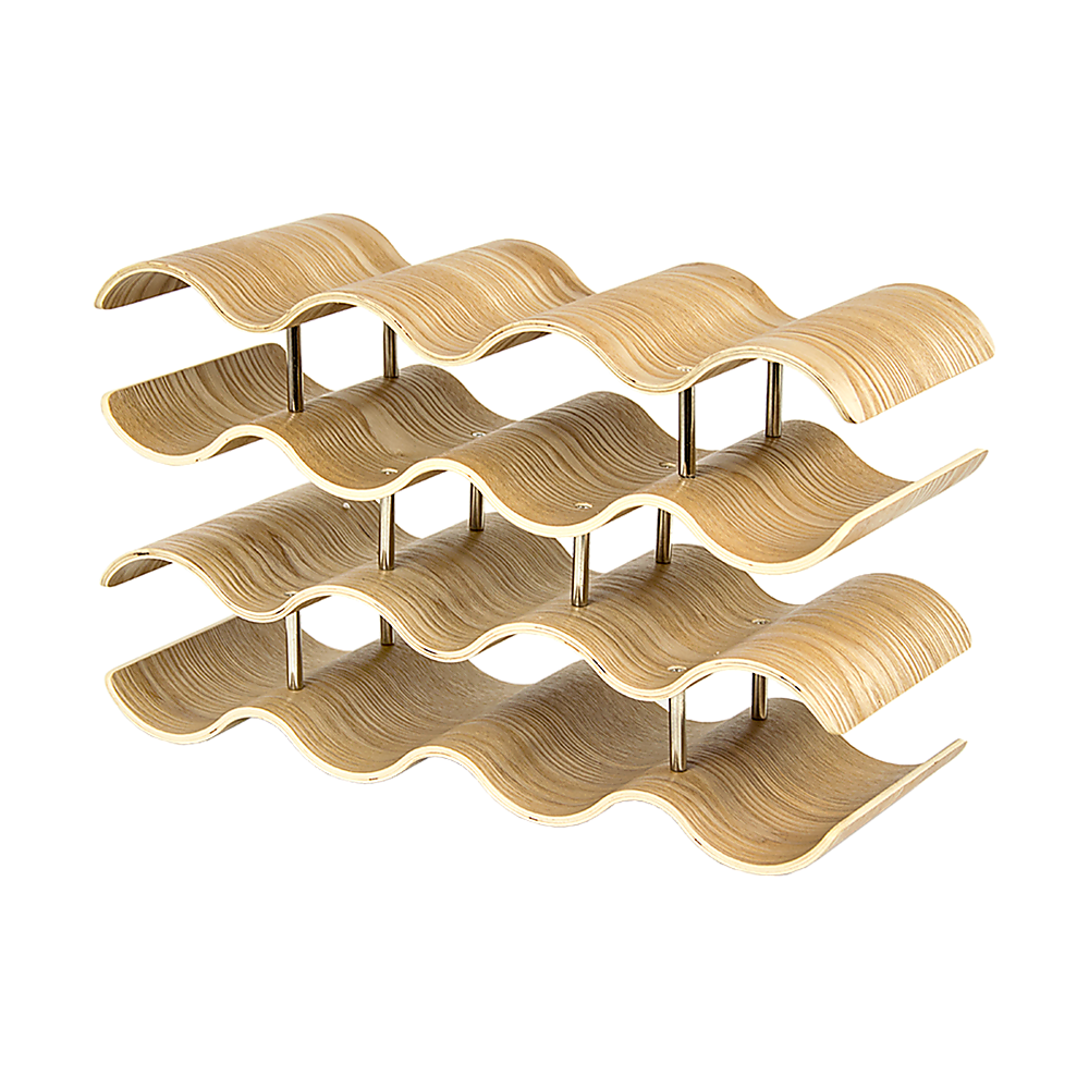 Wooden Wave Wine Rack/Creative Home Grape Wine Holder Shelf Cabinet/Bottle Rack 5