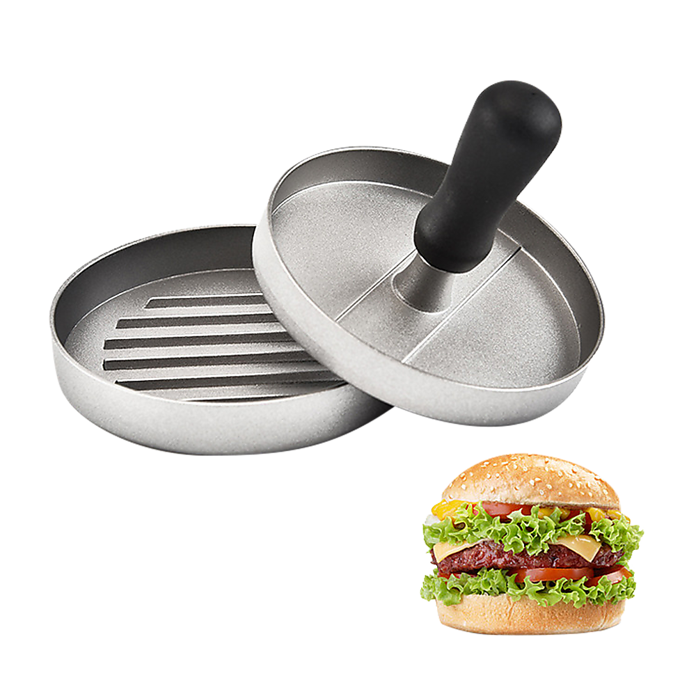 Large Round Hamburger Patty Maker Grill Press Burger Metal Mold Cooking Tools 7