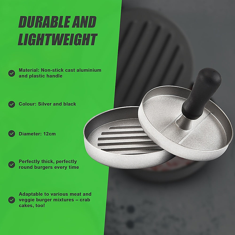 Large Round Hamburger Patty Maker Grill Press Burger Metal Mold Cooking Tools 11