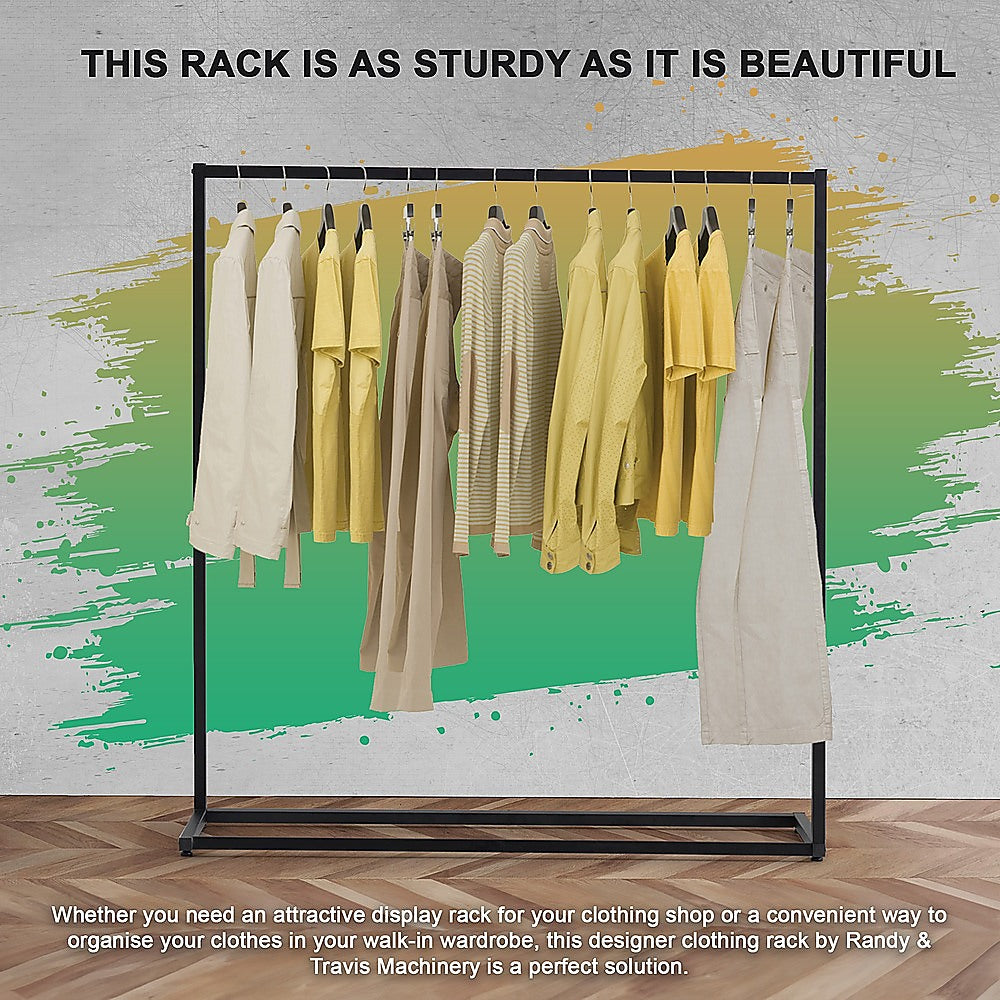 Commercial Clothing Garment Rack Retail Shop Black 5