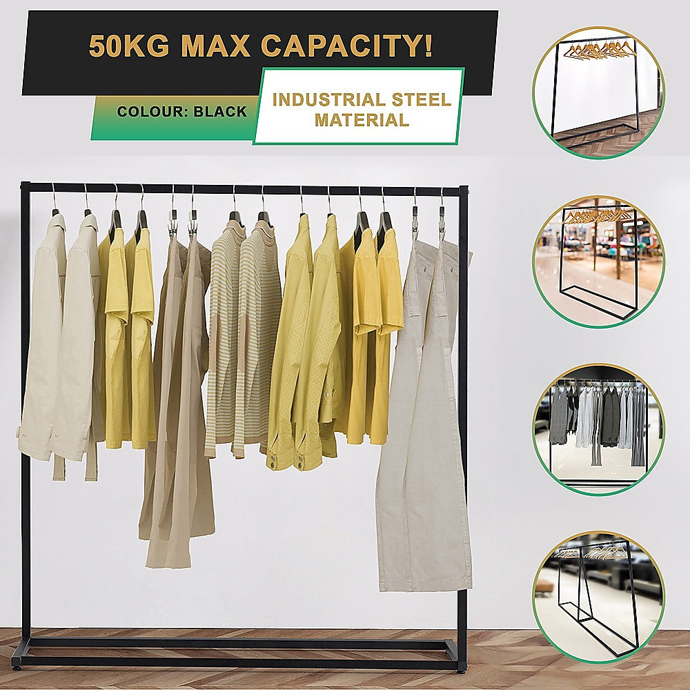 Commercial Clothing Garment Rack Retail Shop Black 7