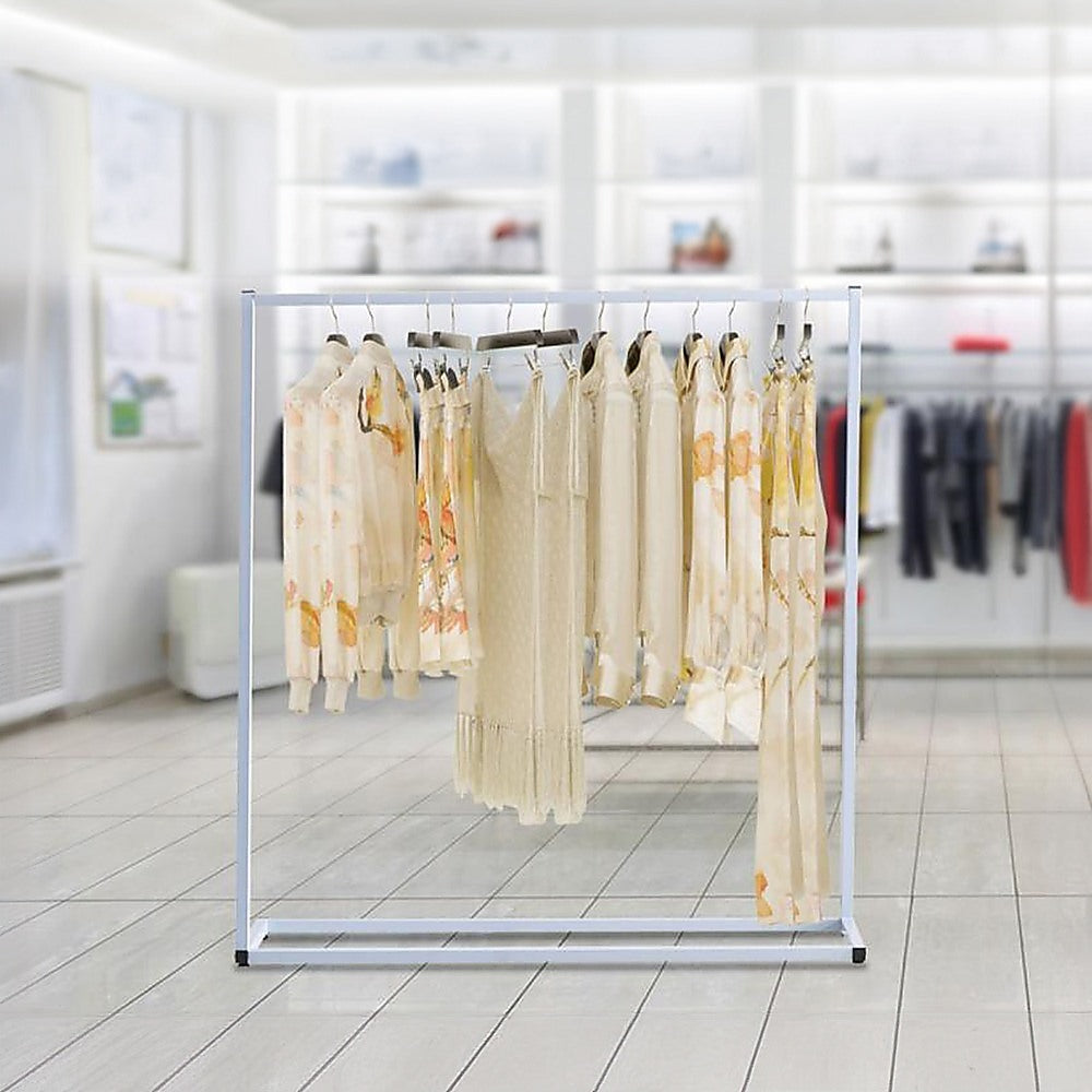 Commercial Clothing Garment Rack Retail Shop White 5